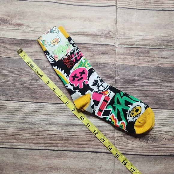 5/$15 Brawl Stars Long Graffiti Tube Socks - Picture 2 of 4